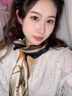繡娘（XIUNIANG）2025春夏新款真絲絲巾女100%桑蠶絲春夏中方巾絲綢高級感圍脖領(lǐng)巾 橘色 68x68cm 曬單實(shí)拍圖