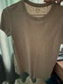 優(yōu)衣庫合作款女裝大師T圓領(lǐng)T恤短袖正肩素色白T474404 31 米色 M /160/84A 曬單實(shí)拍圖
