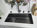 JOMOW廚房水槽洗菜盆大單槽多功能洗碗水槽304不銹鋼飛雨瀑布一體下盆 九牧王新技術(shù)瀑布款【PROMAX5.0】 68*45集渣加厚超耐磨耐刮 曬單實(shí)拍圖