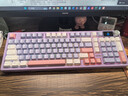 HELLO GANSSES101T客制化高斯機械鍵盤(pán)鋁坨坨CNC三模藍牙有線(xiàn)2.4g無(wú)線(xiàn)電競游戲辦公 紫色 ES101T煙云紫【KTT-奶龍軸】 曬單實(shí)拍圖