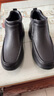 賓度（J.Benato）男鞋冬季新款男士皮靴男加絨保暖棉鞋真皮軟皮軟底爸爸鞋 黑色 41 曬單實(shí)拍圖