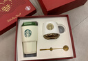 星巴克杯子禮盒保溫杯伴手禮禮物不銹鋼水杯情侶對杯咖啡杯吸管杯 紅色雙杯禮盒 曬單實(shí)拍圖