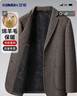 羅蒙【綿羊毛】毛呢西服男士秋冬季加大碼商務(wù)休閑單西裝保暖工裝上衣 曬單實(shí)拍圖