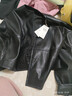 三彩2025秋季新款皮衣PU外套荔枝紋圓領(lǐng)寬松極簡(jiǎn)老錢(qián)S 曬單實(shí)拍圖