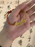 中國黃金（CHINA GOLD）馬年本命年黃金手鏈女錢(qián)幣足金五帝錢(qián)手繩新年禮物送女友老婆生日 【馬上有錢(qián)】招財五帝錢(qián)黃金手鏈 曬單實(shí)拍圖