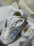 WE FLOWER透氣新品 德訓鞋輕便運動(dòng)男女同款 低幫舒適 情侶款 霧霾藍 38 曬單實(shí)拍圖
