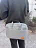回力2025新款筆記本手提電腦包適用16寸筆記本電腦ipad男女內膽公文包 淺灰色 曬單實(shí)拍圖