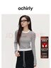 OCHIRLY【特享折扣】美麗諾100%羊毛可機洗120支毛衣針織衫冬尖貨 白條 M 曬單實(shí)拍圖