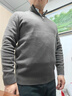 紅豆100%純羊毛衫男士【厚款】秋冬季保暖半高領(lǐng)套頭毛衣打底針織衫 曬單實(shí)拍圖