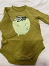 papa【都是蛋繪本聯(lián)名】爬爬春季嬰幼兒純棉包屁衣男女寶長(cháng)袖哈衣 綠色 73cm 73 曬單實(shí)拍圖