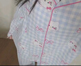 JIOESC睡衣女秋冬季長(cháng)袖云朵棉2026新款可愛(ài)卡通kitty貓家居服兩件套裝 藍格Kitty貓 L 【100-120斤】 曬單實(shí)拍圖