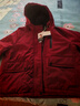 啄木鳥(niǎo)安可拉紅加絨加厚派克棉服女短款24秋冬新款保暖沖i鋒衣夾克棉衣 棗紅色 加絨 XL 建議120-135斤 曬單實(shí)拍圖