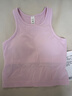 lululemon丨Ebb to Street 女士短款工字運動(dòng)背心 內置內衣 LW1CJUS 柔紗粉 XS /4 曬單實(shí)拍圖