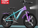 飛鴿青少年自行車(chē)6-12-18歲男女學(xué)生中大兒童越野山地車(chē)青紫22寸變速 曬單實(shí)拍圖