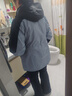 伯希和（Pelliot）【山色】沖鋒衣三合一女男秋冬保暖外套抓絨內膽防水防風(fēng)登山服 【女】淺灰藍 | 兩件套/抓絨內膽 XXL 女136-150 斤 男170-185斤 曬單實(shí)拍圖