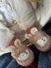 貝瑞加（Babyprints）嬰兒地板襪秋冬寶寶學(xué)步襪隔涼腳套室內早教襪加厚保暖中筒 米S 曬單實(shí)拍圖