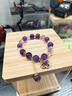 蔻詩(shī)哲 COASZE紫水晶手鏈新款女生時(shí)尚個(gè)性設計感冷淡風(fēng)四葉草吊墜手串閨蜜手環(huán) 紫水晶+紫色鋯石四葉草 曬單實(shí)拍圖
