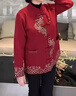 俞兆林（YUZHAOLIN）奶奶秋冬裝外套60歲中老年女裝加絨夾克70新中式媽媽裝唐裝上衣80 FX7172256 酒紅色上衣 2XL _建議105-120斤 曬單實(shí)拍圖