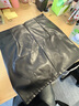 佐敘黑色皮裙短裙女2025新款高腰顯瘦褶皺不規則PU皮氣質(zhì)半身裙包臀裙 黑色 (有內襯） M (90-105斤） 曬單實(shí)拍圖