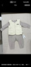 babylove嬰兒連體衣秋冬季睡衣男女寶寶純色哈衣爬服簡(jiǎn)約彈力微絨保暖衣服 曬單實(shí)拍圖