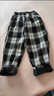 壹號鳳男童加絨褲子冬季加厚一體絨韓版洋氣格子褲子中小童冬裝長(cháng)褲 奧利絨格子褲春秋款不加絨 90 建議身高75-85cm 曬單實(shí)拍圖