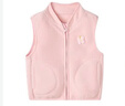 笛莎童裝女童馬甲2025秋冬兒童搖粒絨外套寶寶背心 粉色 130 曬單實(shí)拍圖