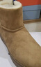Pansy盼喜日本保暖棉鞋女靴羊毛加絨冬季保暖舒適短靴4197 卡其色 37 曬單實(shí)拍圖