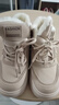 回力瑞2026冬季加絨高幫鞋子女韓版百搭厚底加厚保暖棉鞋休閑運動(dòng)鞋板鞋 SH909卡其色 39 曬單實(shí)拍圖