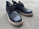 IYUZ品牌輕奢男鞋英倫風(fēng)復古短靴百搭低幫工裝鞋高端真皮加絨馬丁靴男 黑色-高端男鞋 42 曬單實(shí)拍圖