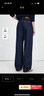 納維凱爾意大利小帆船女士全棉明線(xiàn)牛仔褲保暖直筒長(cháng)褲2342575510藍S 曬單實(shí)拍圖