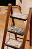 美世達（MEISD）梯子家用木紋中古風(fēng)折疊梯伸縮梯復古小步梯子室內便攜人字梯凳 復古韻味胡桃木色四步梯 曬單實(shí)拍圖