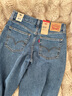 Levi's李維斯女士美式復古BAGGY寬松直筒休閑簡(jiǎn)約舒適牛仔褲 中藍色 26 (31) 曬單實(shí)拍圖