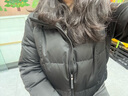 波司登（BOSIDENG）商場(chǎng)同款羽絨服女短款90鵝絨商務(wù)脫卸帽保暖外套B250244192 黑色8056 M 165/88A 體重約125-140斤 曬單實(shí)拍圖