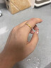 中國黃金（CHINA GOLD）足金黃金素圈戒指男女款對戒情侶一對七夕情人節禮物送女友老婆 圈號10 約1.6g 曬單實(shí)拍圖
