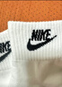 NBA CARES-Nike耐ke字母 n襪子純棉黑白男女中筒長(cháng)筒厚襪子 耐克長(cháng)簡(jiǎn)白色紅標三雙 耐克L碼（42/46） 曬單實(shí)拍圖