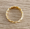 周六福（ZLF）新年禮物  黃金戒指女款足金5G金編織金線(xiàn)指環(huán)織夢(mèng) 計價(jià) 15號-2.44g 曬單實(shí)拍圖