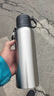 聚莜家大容量保溫杯316男士不銹鋼茶水分離杯水杯雙蓋水杯車(chē)載商務(wù)杯 商務(wù)銀【茶水分離網(wǎng)】-820ML 曬單實(shí)拍圖