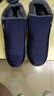 足力健大師男鞋冬季新款防滑大碼棉鞋媽媽鞋保暖老人鞋一腳蹬加絨加厚女鞋 GM-TY02黑色男鞋 39 曬單實(shí)拍圖