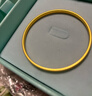 千葉珠寶黃金足金古法素圈手鐲六六大順5G工藝計價(jià)新年禮物送老婆媽媽 黃金手鐲/金重約9.99g/含工費 5.6cm/支持多退少補 曬單實(shí)拍圖