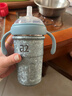 A 2嬰兒保溫奶瓶純鈦保溫杯兒童吸管杯小月齡幼兒學(xué)飲杯寶寶水杯鈦杯 咬吸水嘴直飲管【適12月+】贈直飲杯蓋 330ml 葉綬藍 曬單實(shí)拍圖