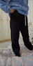 韓絲梵雪尼爾燈芯絨加絨加厚褲子女大碼秋冬闊腿褲胖mm寬松顯瘦直筒休閑 黑色保暖加絨款 【品質(zhì)款】 L 【建議100-120斤】 曬單實(shí)拍圖