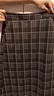 森馬（Semir）商場(chǎng)同款|半身裙女冬季格子仿呢易打理開(kāi)叉2025長(cháng)裙101725120003 曬單實(shí)拍圖