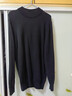 SHANSHAN杉杉純羊毛衫男冬季加厚保暖內搭男士套頭打底針織衫毛衣男衣服 黑色 L /175 曬單實(shí)拍圖