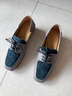 AJOY SAHU深口軟皮拼色綁帶鏤空花芯粗跟經(jīng)典百搭時(shí)尚復古女單鞋樂(lè )福牛津鞋 A202W021214 煙灰 38 曬單實(shí)拍圖