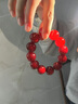 郎凱丹頓帝王血龍木手串玉化顏色松明子原木文玩珠子108盤(pán)玩男女手鏈佛珠 （高品質(zhì)）血龍16mm14顆 曬單實(shí)拍圖