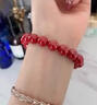BJYL朱砂手串女三合六合轉運珠手鏈男士佩戴本命年上岸紅色護身符飾品 朱砂手鏈6mm 曬單實(shí)拍圖