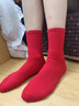 貓人本命年紅色襪子男女純棉中筒襪圣誕節馬年大紅色新年結婚情侶長(cháng)襪 【馬上有錢(qián)+中國紅+馬上有?！?3雙 均碼 【35-40碼】 曬單實(shí)拍圖
