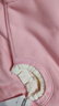 唐獅（TonLion）女童木耳領(lǐng)加絨衛衣兒童冬季休閑加厚長(cháng)袖保暖上衣 蜜桃粉 140 曬單實(shí)拍圖