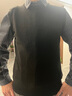 羅蒙（ROMON）條紋假兩件毛衣男秋冬季新款韓版修身加絨商務(wù)休閑潮流針織打底衫 常規 黑色【尺碼偏小 建議拍大一碼】 XL 曬單實(shí)拍圖
