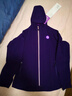 輕功（QINKUNG）跑步風(fēng)衣運動(dòng)薄外套男女款戶(hù)外寬松多功能秋季防風(fēng)保暖外套 男款墨紫 XL 曬單實(shí)拍圖